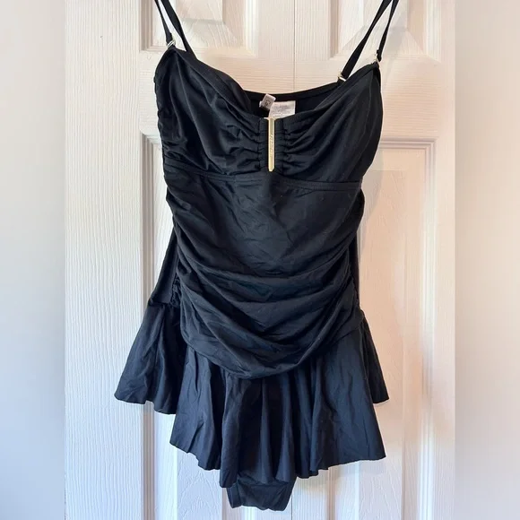 Clavin Klein one piece black bathing suit - size 8 - Picture 1 of 8